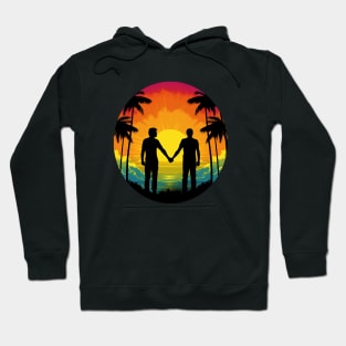 Gay Pride 2023 - Gay men holding hands - cute LGBT Hoodie